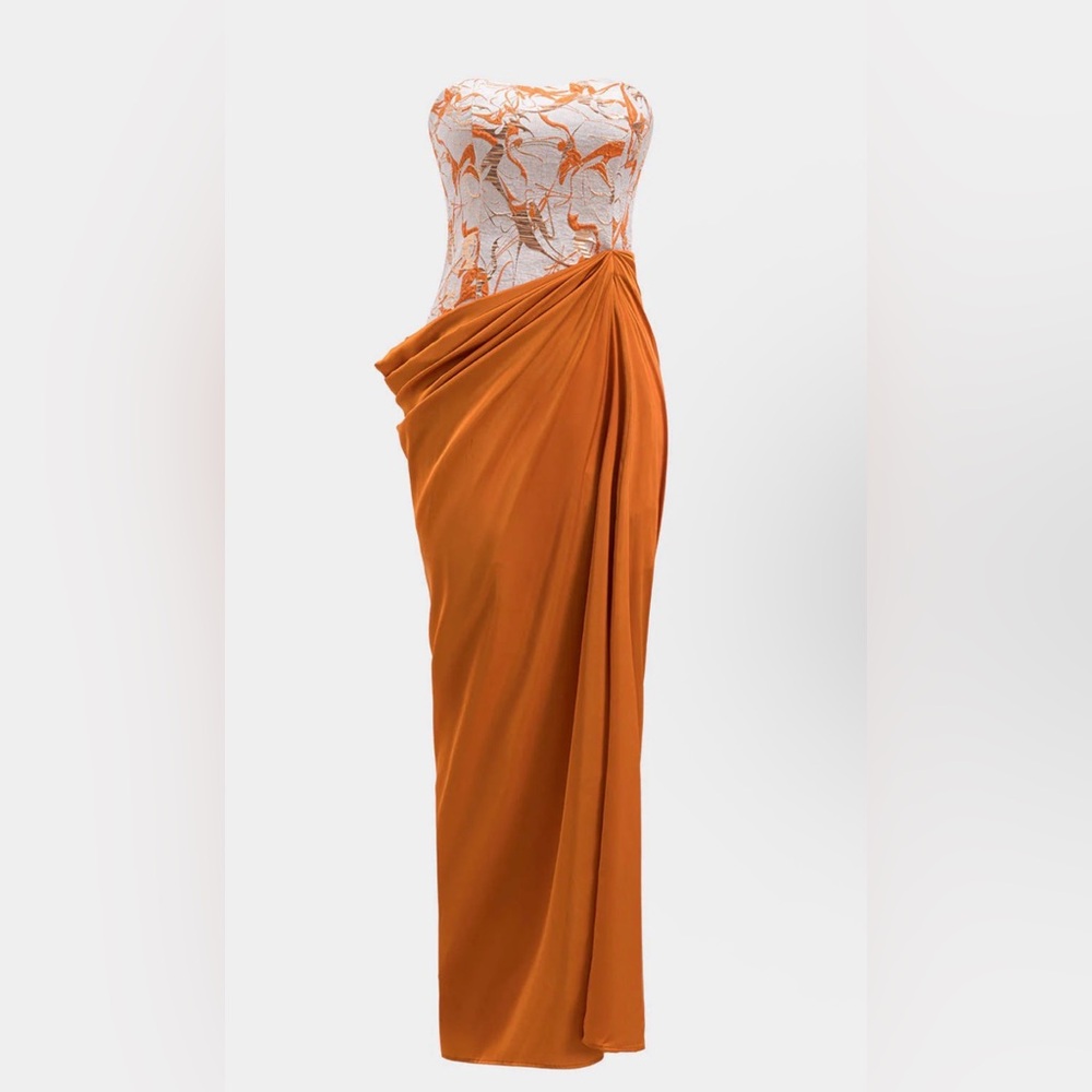 NWT Elegant strapless maxi dress